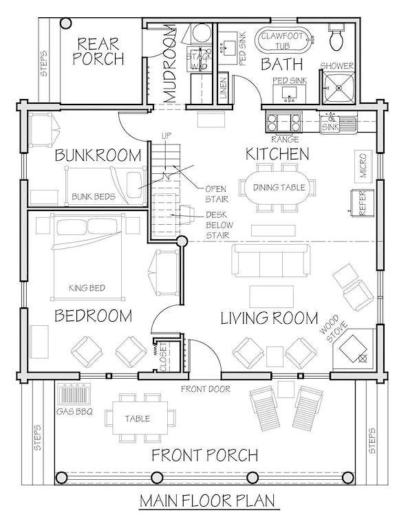 Chalet for 6 Guests in Flathead National Forest, Montana