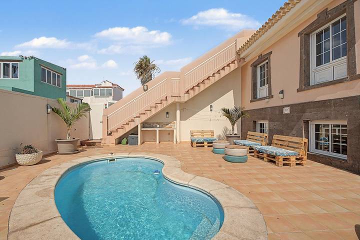Casa Orquidea – Chalet mit Meerblick, Pool & Dachterrasse in ruhiger Küstenlage, Pelada Beach in Ensenada Pelada, Granadilla de Abona