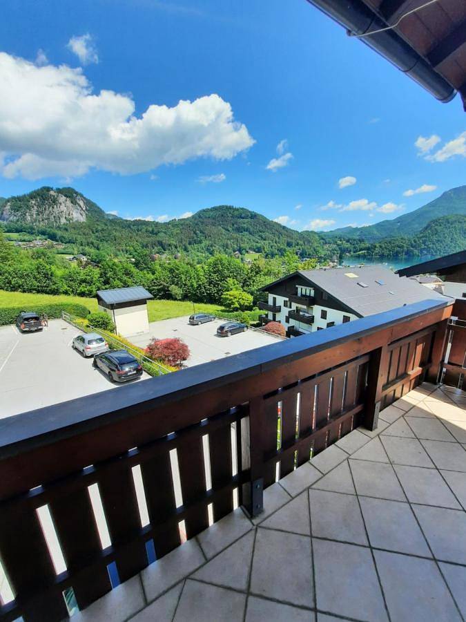 Ferienwohnung für 3 Personen, mit Balkon und Ausblick sowie Seeblick in St. Gilgen
