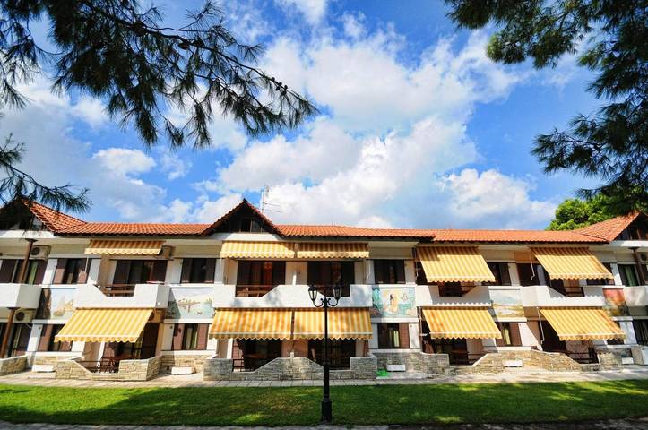 Bungalow für 3 Personen, mit Garten und Ausblick, mit Haustier in Chalkidiki
