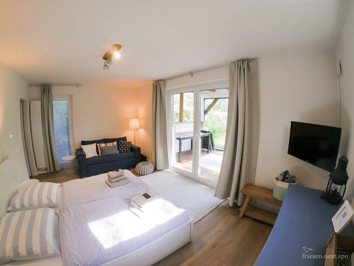 Ganze Wohnung, Schöne 1-Raum Ferienwohnung mit Gartenanteil und Strandkorb im Ortsteil Ording in St. Peter-Bad, St. Peter-Ording