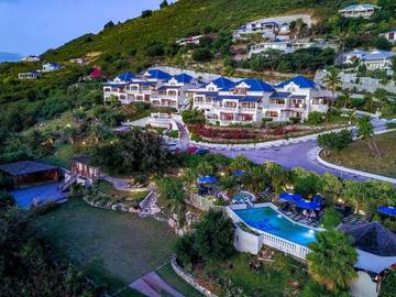 Hôtel pour 2 personnes, avec piscine ainsi que vue et jardin dans Baie de Grand Case