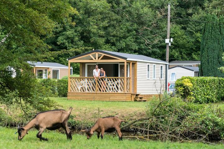 Mobil home pour 4 personnes, avec piscine et terrasse dans Parc naturel régional du Vexin Français - 4