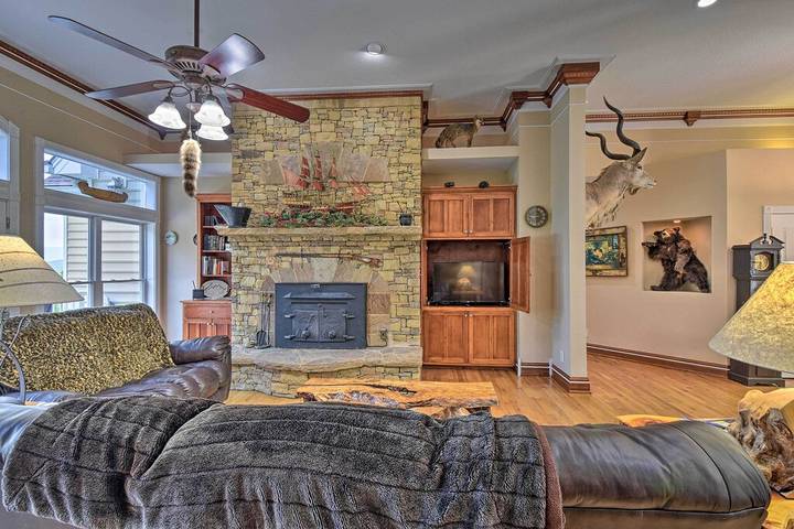 Vacation house for 15 people, with sauna and yard as well as hot tub in Chattahoochee National Forest