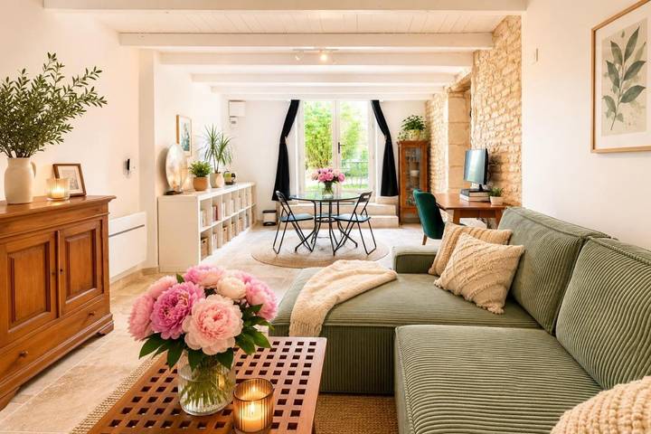 Location de vacances pour 4 personnes, avec Terrasse ainsi que Jardin et Vue dans Cissé