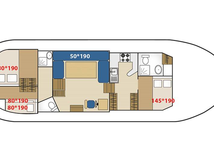 Hausboot für 7 Personen in Frankreich - 2