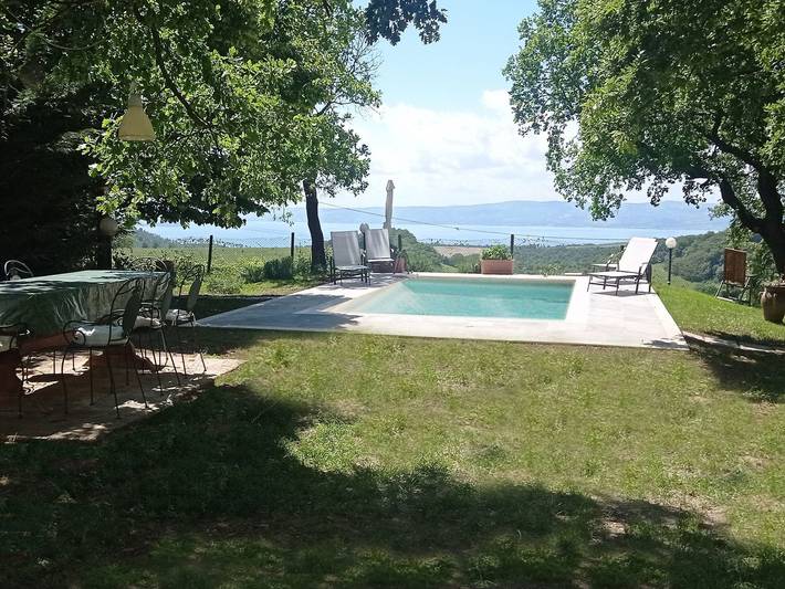 Villa auf dem Seehügel in Bagnoregio, Provincia de Viterbo