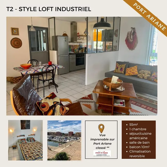 Apartamento de vacaciones para 2 personas, con terraza y vistas - 1