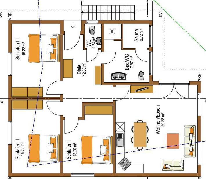 Ferienhaus für 6 Personen, mit Terrasse, mit Haustier - 1