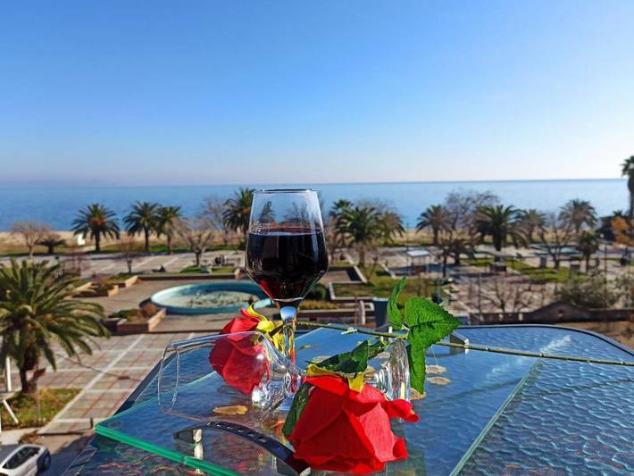 Ferienhaus für 4 Personen, mit Balkon und Terrasse sowie Ausblick