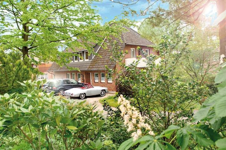Ferienwohnung für 2 Personen, mit Balkon und Terrasse sowie Garten und Sauna