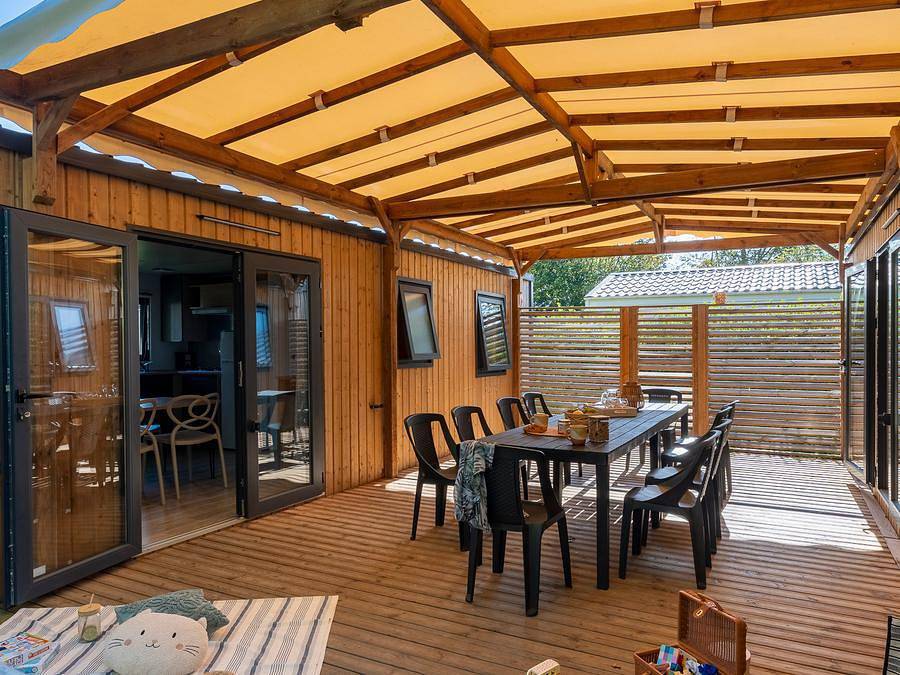 Camping Les Alizés - Mobilheim 12 personen - Presta+ 60m² Tribu 6 Schlafzimmer 2 Badezimmer Tv + Klimaanlage in Lannion, Ceinture Dorée