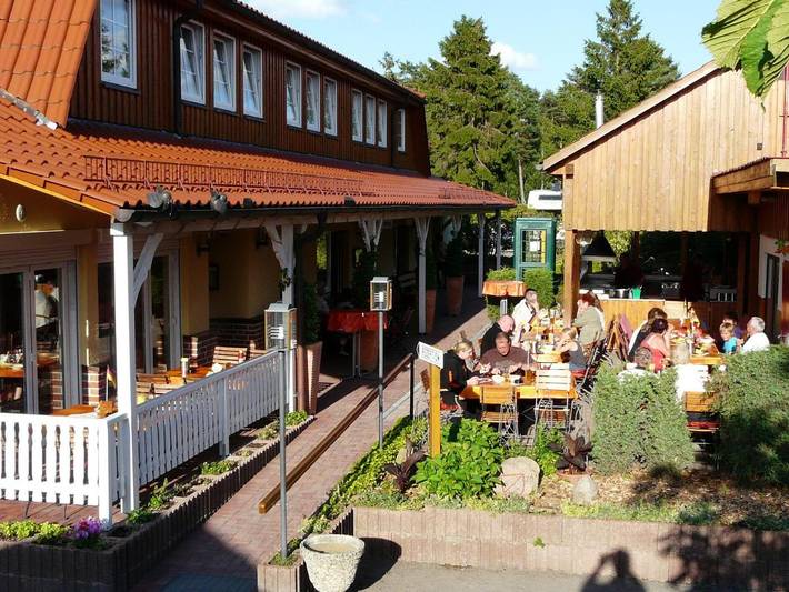 Ferienpark, mit Pool in der Lüneburger Heide