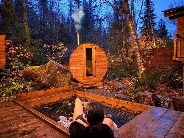 Location de vacances pour 4 personnes, avec vue ainsi que sauna et terrasse, animaux acceptés dans Sainte-Rose-du-Nord - 2