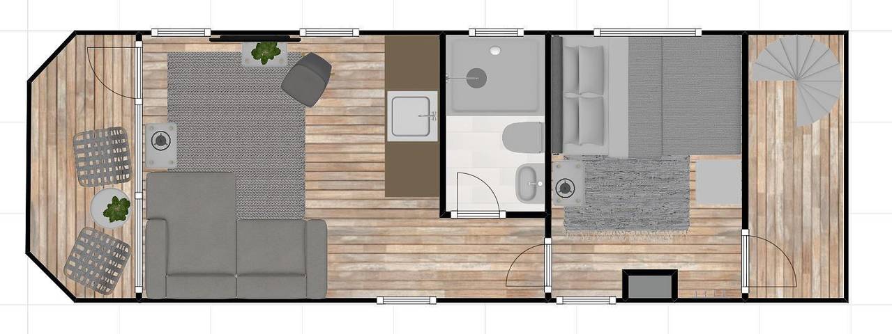 Gîte pour 4 personnes, avec balcon/terrasse et terrasse à Amsterdam - 2