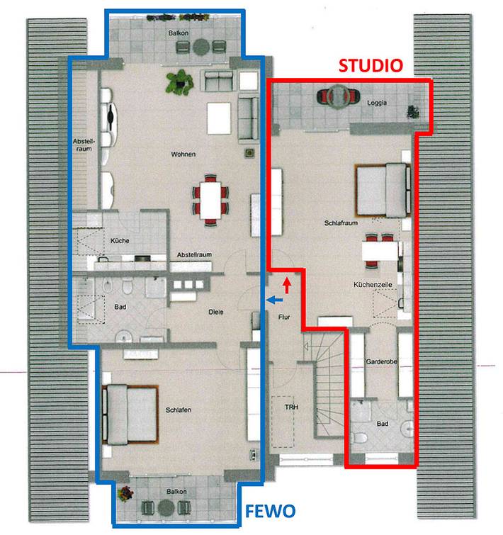 Ferienhaus für 2 Personen, mit Balkon und Balkon/Terrasse in Bad Sassendorf - 3
