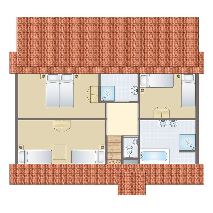 Bungalow für 10 Personen, mit Balkon/Terrasse und Terrasse am Veluwemeer - 4