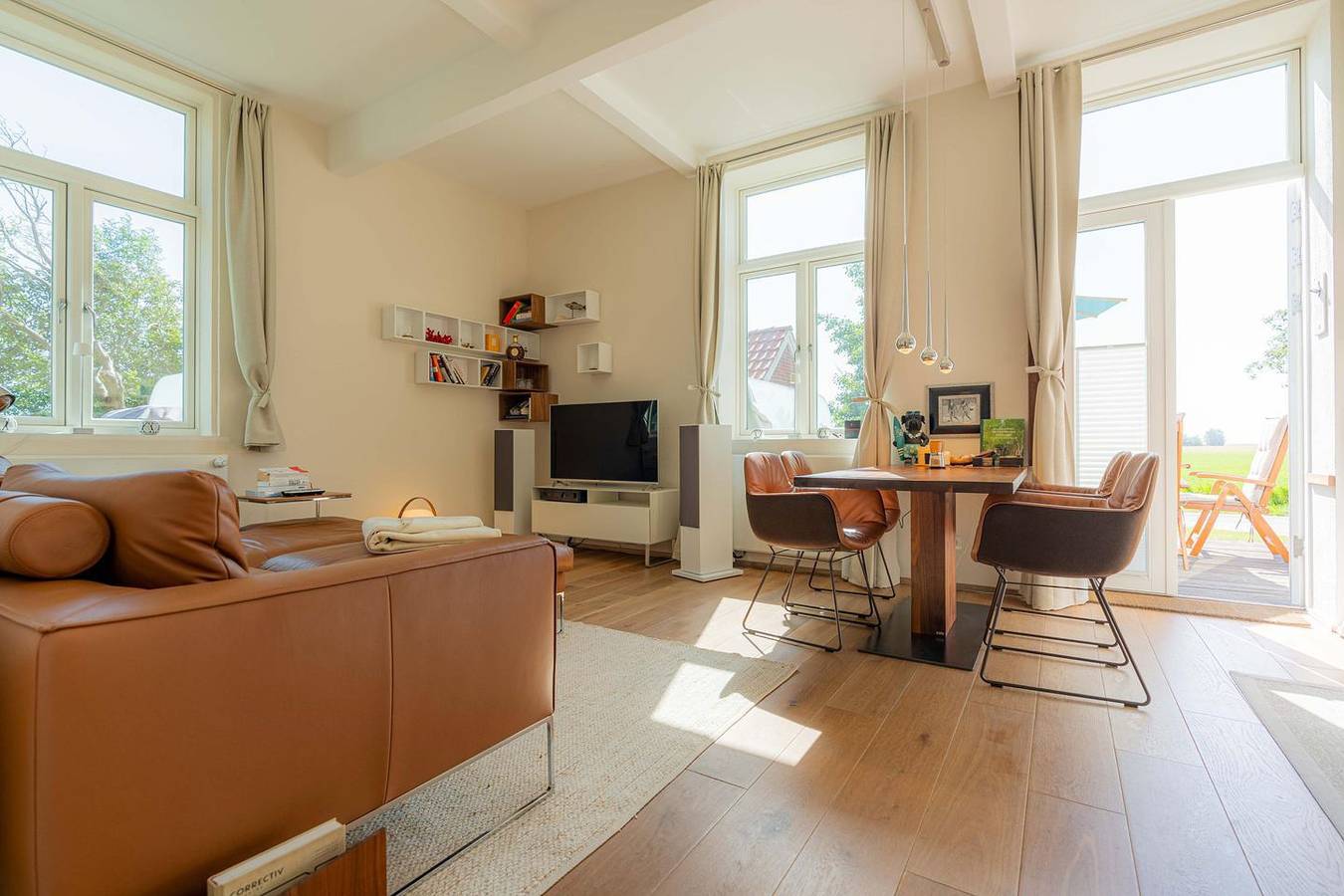 Ganze Wohnung, Ferienwohnung Mühlendeich mit Sauna und Garten in Vollerwiek in Vollerwiek, Eiderstedt