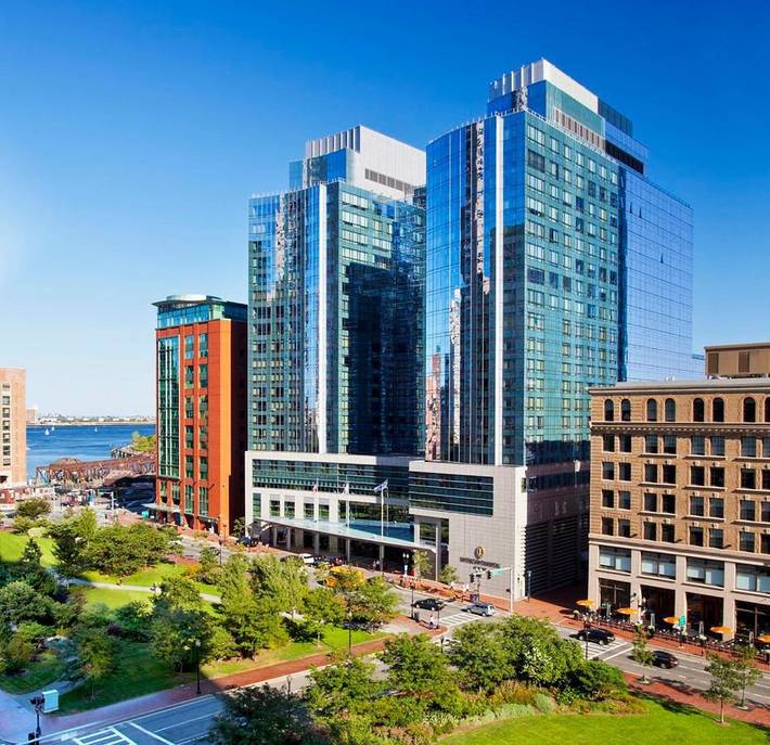 Hotel dla 2 osób, z basen i sauna oraz ogród i widok w Boston
