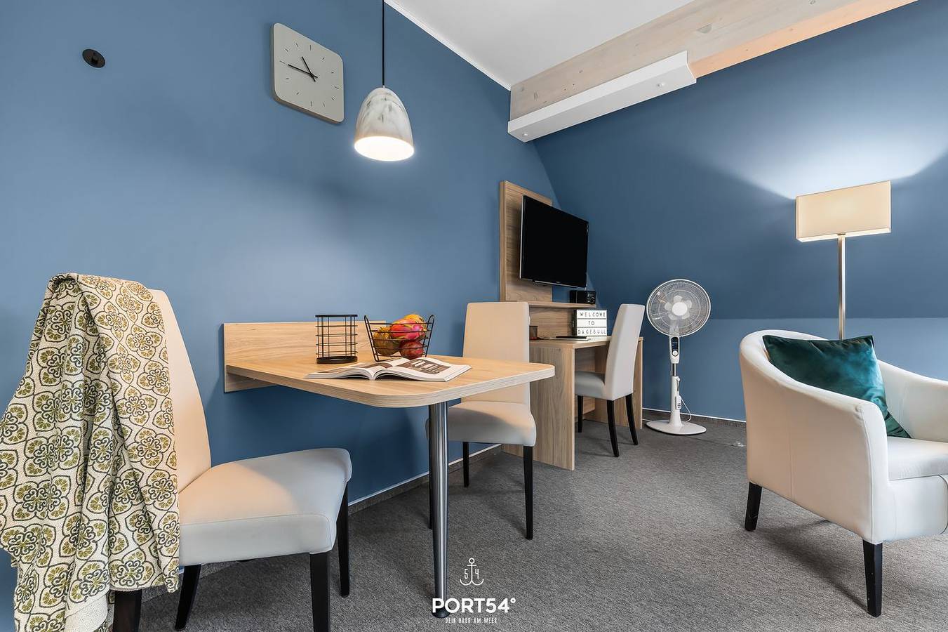 Ganze Wohnung, Bude 6 direkt am Deich in Dagebüll für 2 Personen mit Wasserblick in Dagebüll, Nordseeküste