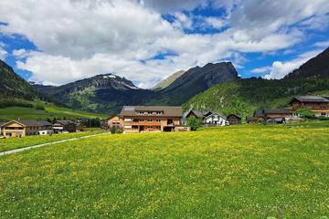 Blockhütte für 9 Personen, mit Haustier im Bregenzerwald