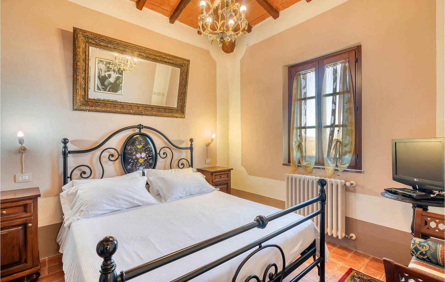 Garten-Pool-Apartment - Flussblick in Foiano della Chiana, Chianti