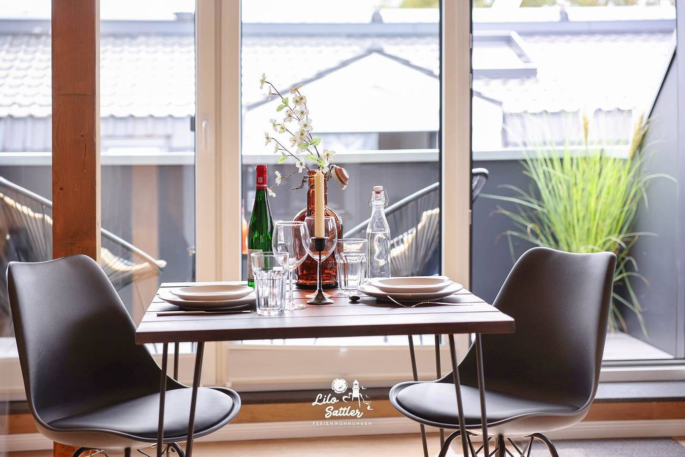Ganze Wohnung, Büsum – Deichstuben Whg. 3: Loft-Charakter über den Dächern mit Balkon in Hafen Büsum, Büsum