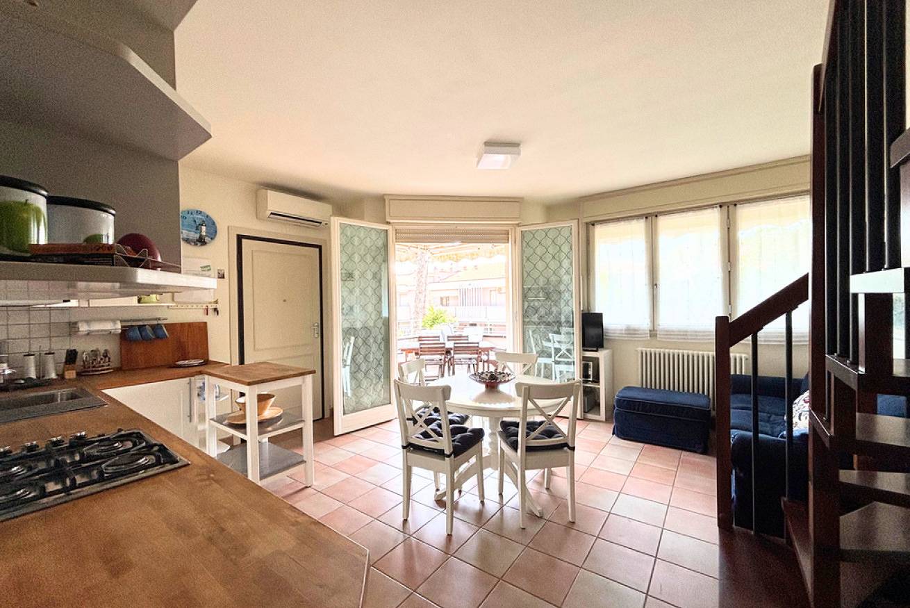 Entire apartment, Cv022 – Cervia, three-room apartment with patio, terrace, and attic in Cervia, Ravenna Province