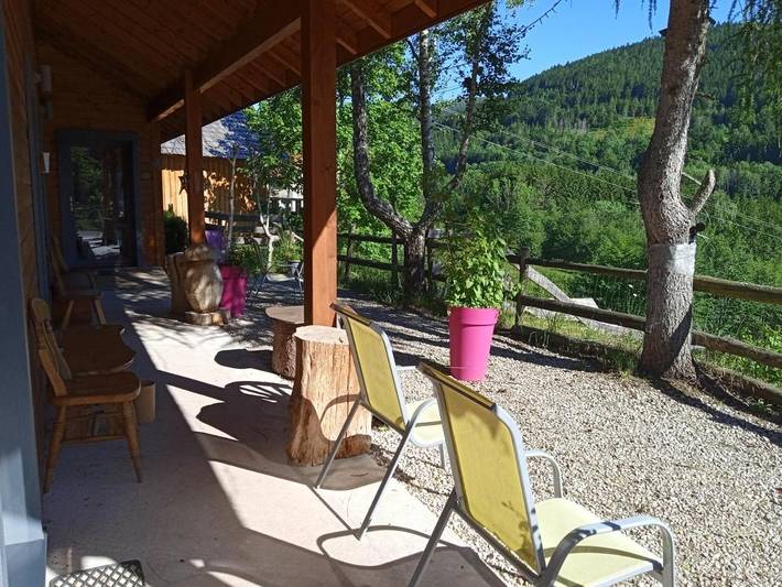 Maison d’hôte pour 2 personnes, avec Terrasse et Jardin ainsi que Sauna et Vue