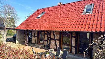 Ferienhaus für 4 Personen, mit Terrasse und Ausblick sowie Balkon/Terrasse in Kluis