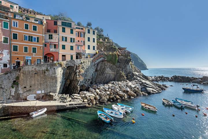 Gehele studio, Studio Appartement 'M 1' met Wi-Fi en airconditioning in Riomaggiore, Riomaggiore Gemeente