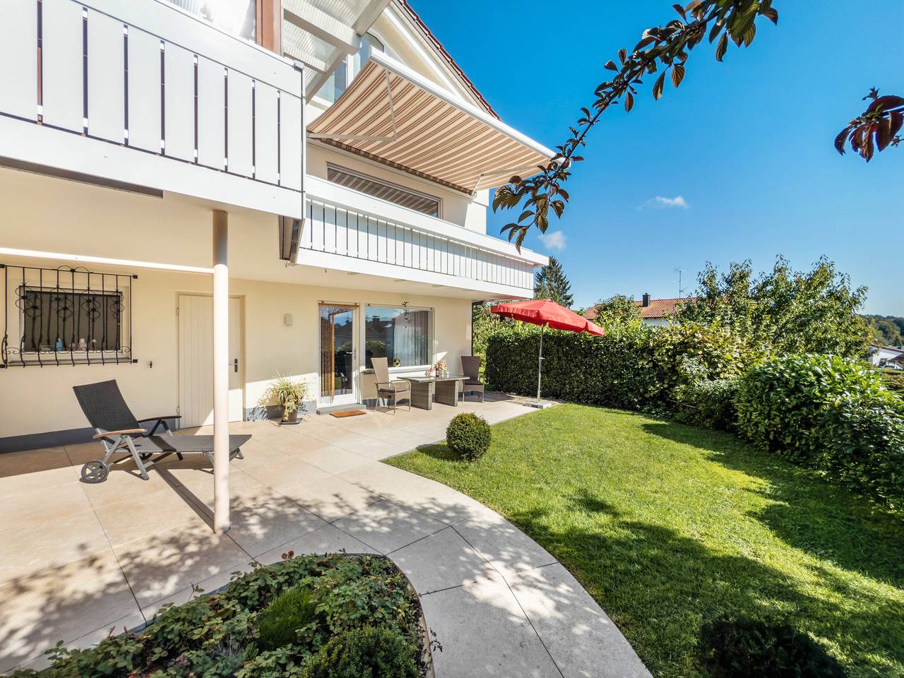 Ganze Wohnung, Ferienwohnung 'Alpenblick 5' mit Bergblick, privater Terrasse und Wi-Fi in Lindau, Bayerisch Schwaben