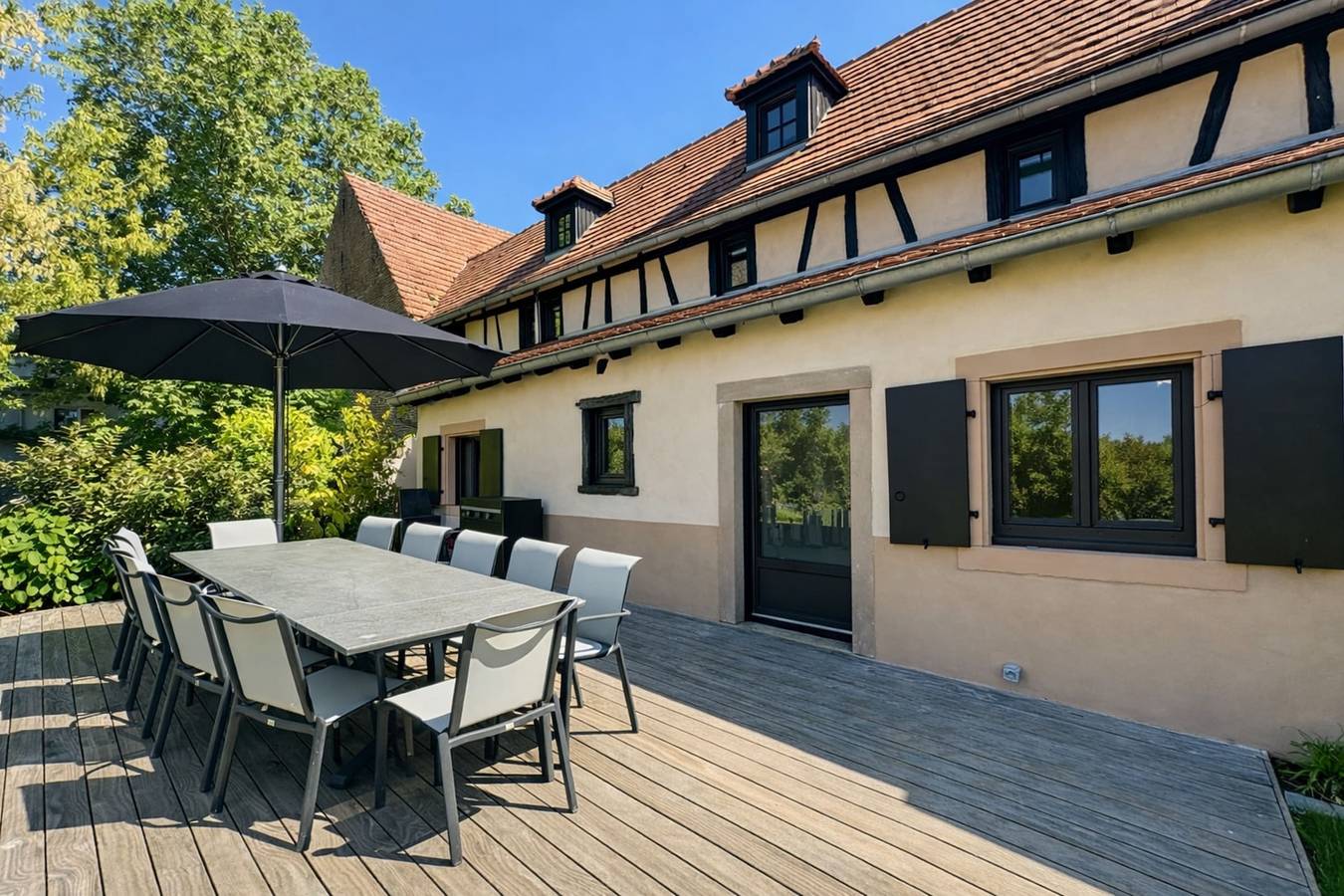 Ferienhaus für 12 Personen mit Pool in Hangenbieten, Region Straßburg