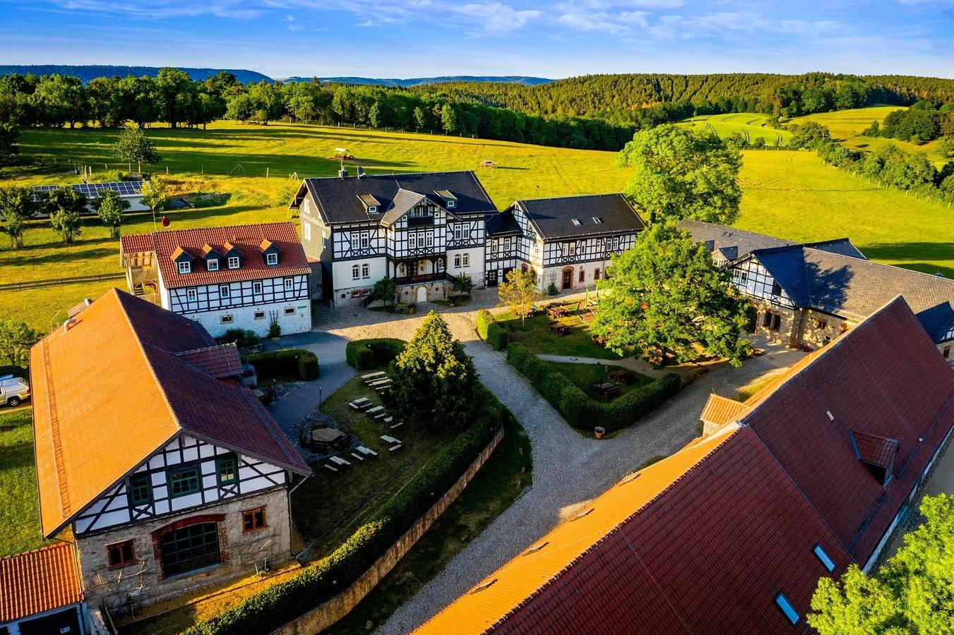 Ferienhof Domäne Groschwitz - Ferienzimmer 5 in Rudolstadt, Saaleland