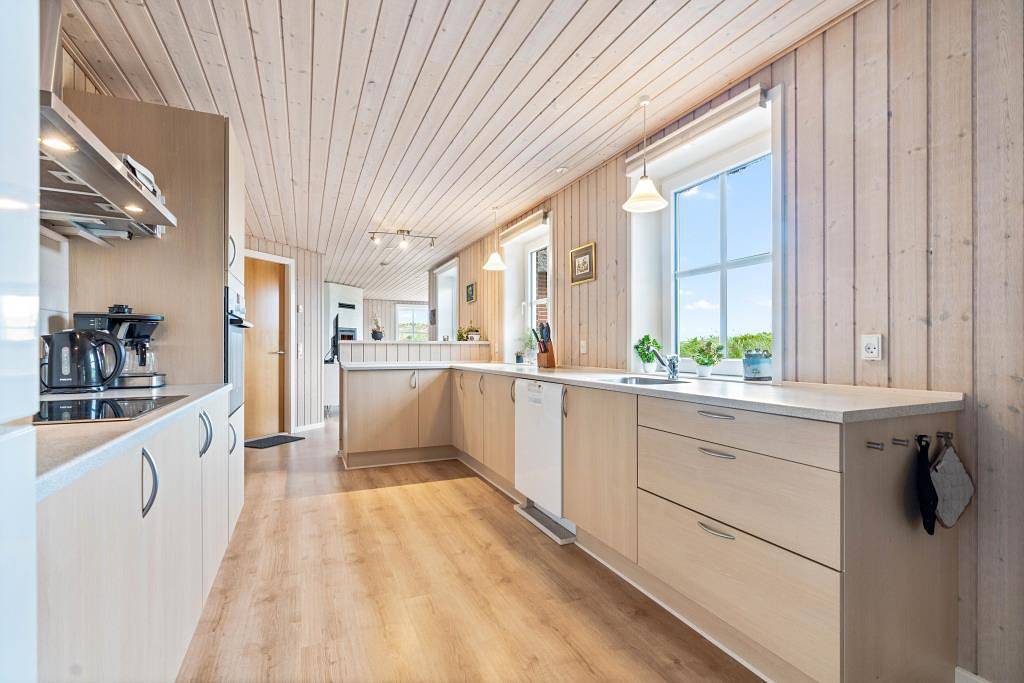 Reetdachhaus mit Wintergarten in fantastischer Dünenlage in Skodbjerge, Haurvig