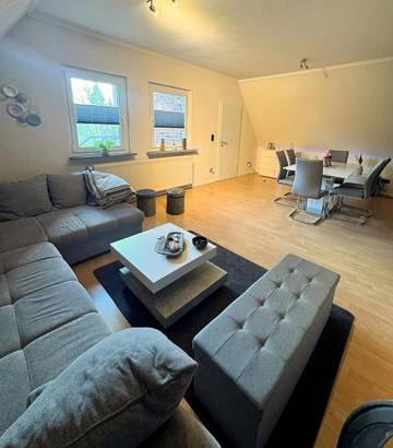 Gîte pour 5 personnes, avec terrasse et vue, animaux acceptés à Bassum
