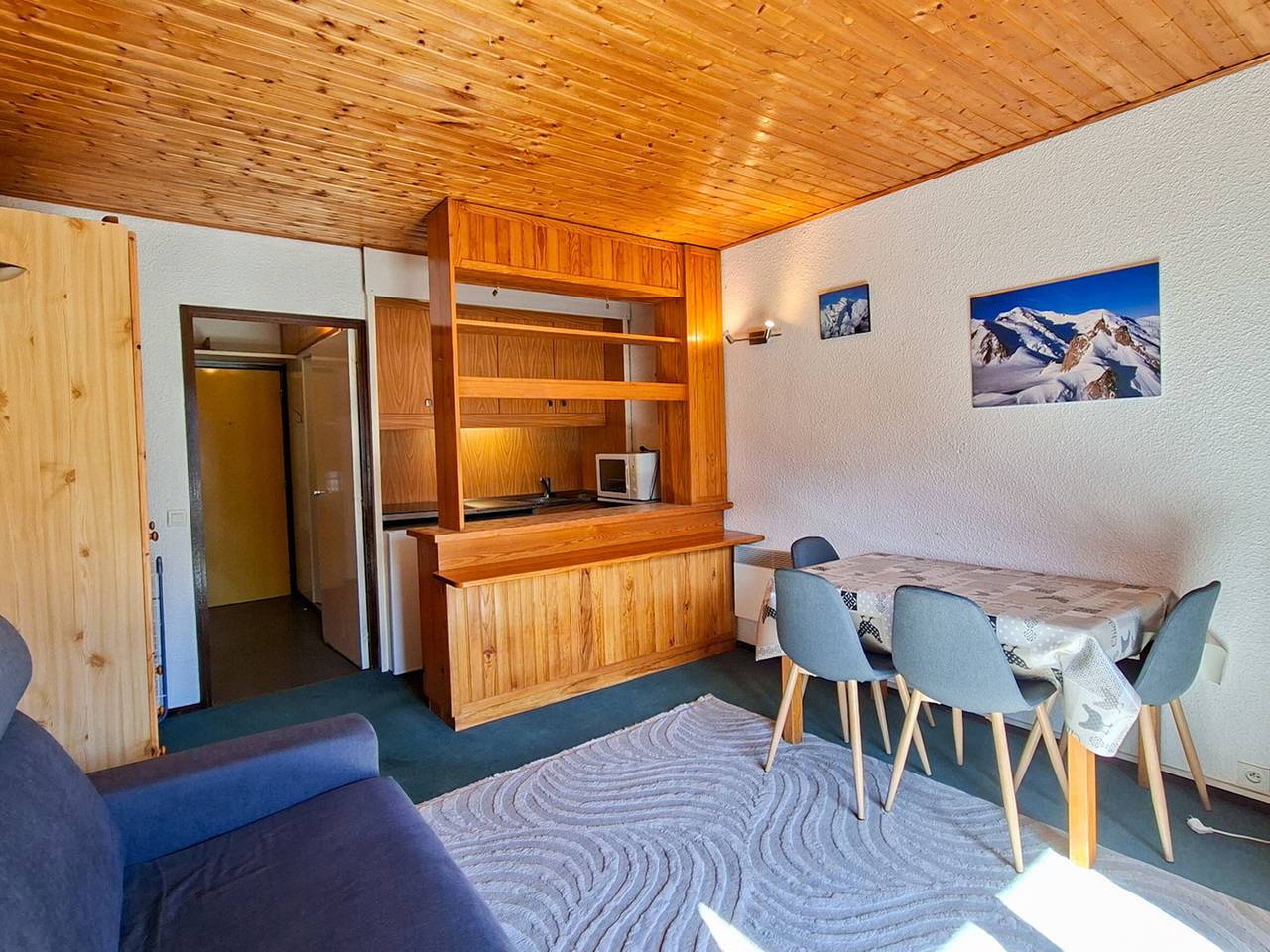 Studio entier, Studio confortable à Flaine, balcon et proximité pistes in Flaine, Arâches-la-Frasse