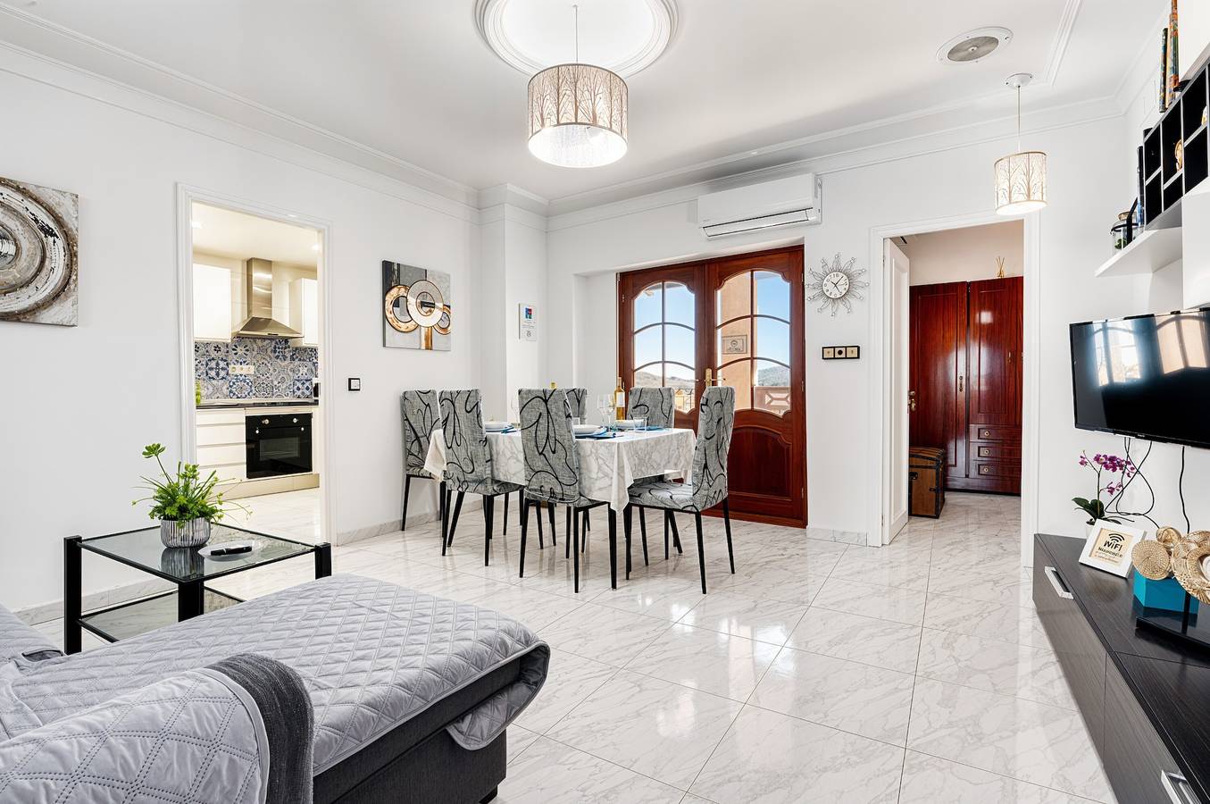 Cały apartament, 'The Triplets' Apartment with Mountain Views, Wi-Fi and Air Conditioning in Agres, Alicante (Centralne)