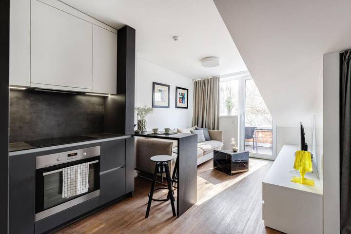 Apartament wakacyjny dla 4 osób, z balkon, zwierzęta dozwolone w Kowno