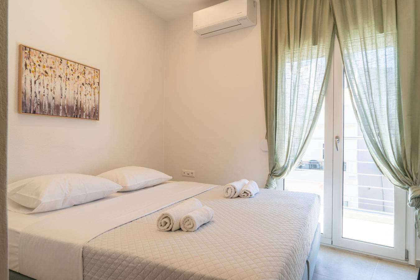 Appartement entier, Appartement de vacances pour 6 personnes avec balcon in Région d'Iraklio-Héraklion