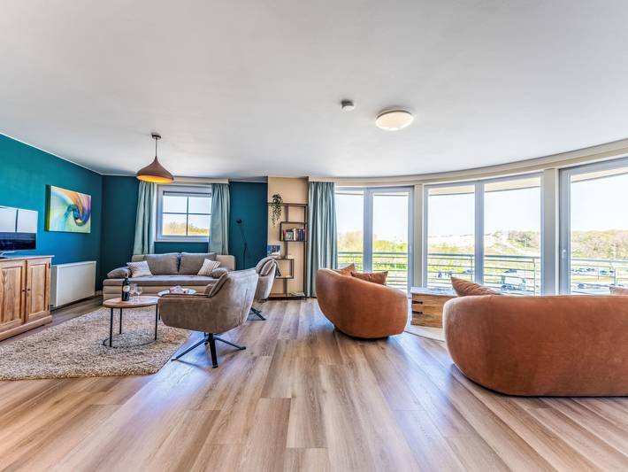 Ferienwohnung für 6 Personen, mit Balkon und Terrasse sowie Ausblick in Bredene