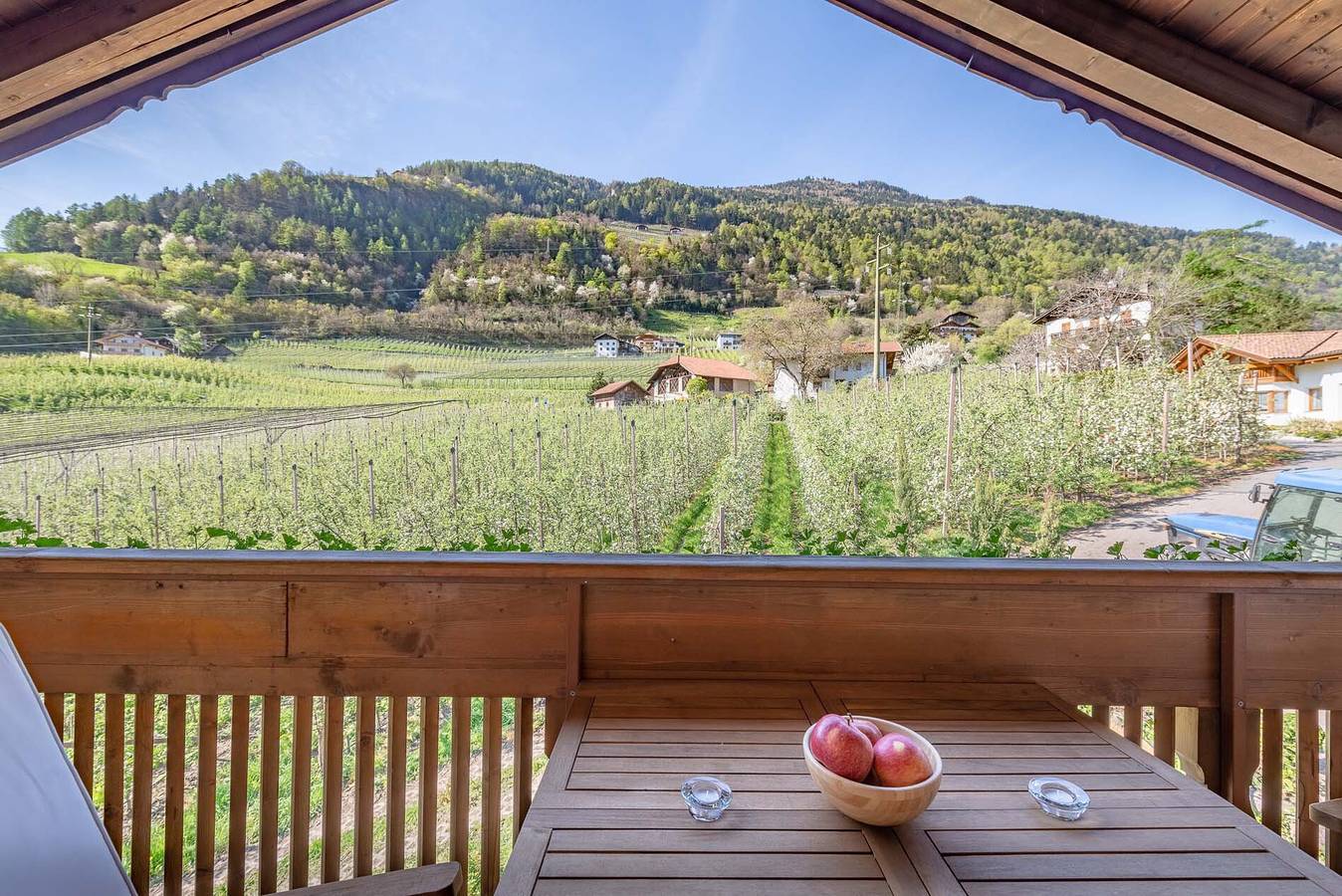 Ganze Wohnung, Ferienwohnung 'Gladiola' mit Bergblick, Gemeinschaftspool und Wi-Fi in Marling, Ortleralpen