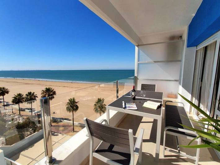 Ferienwohnung für 6 Personen, mit Balkon und Terrasse sowie Ausblick