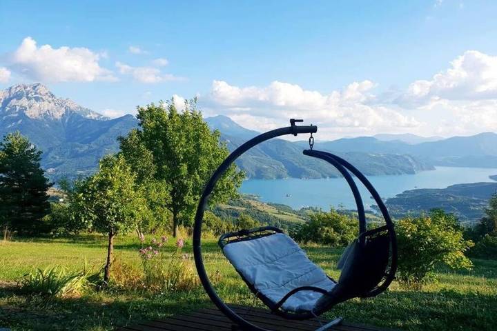 Location de vacances pour 8 personnes, avec jardin ainsi que vue sur le lac et vue à Prunières - 4