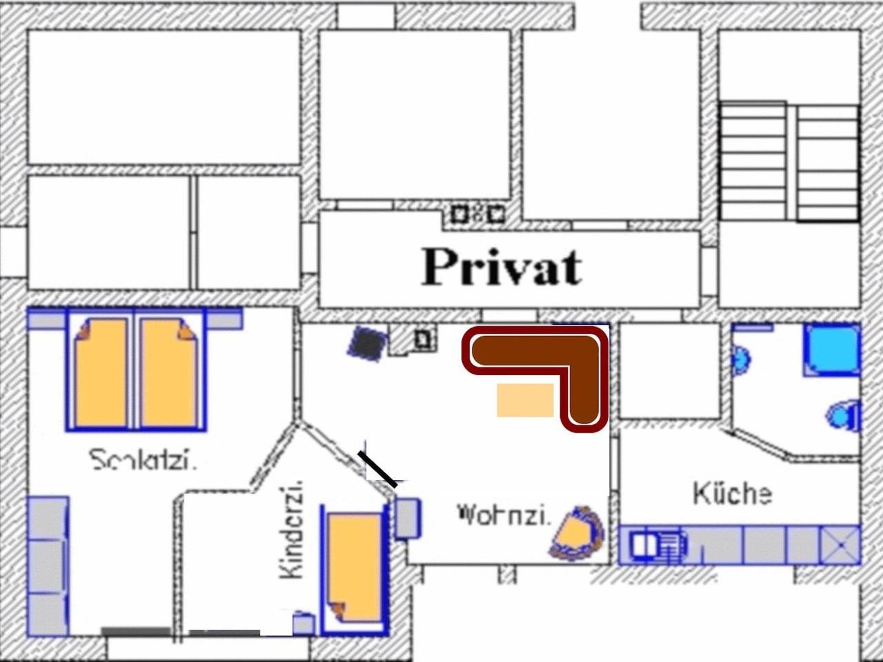 Ganze Wohnung, Haus-Trapp in Hilders, Rhön-Hessen