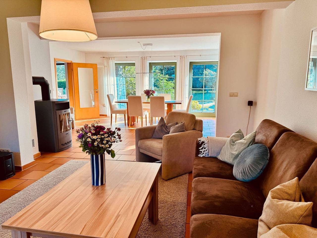 Charmante Doppelhaushälfte in Trips auf Rügen  - Ferienhaus Boddenblick bei Binz in Bergen auf Rügen, Bergen auf Rügen und Umgebung