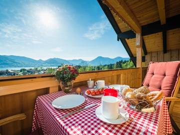 Hütte für 3 Personen, mit Sauna und Seeblick sowie Balkon, mit Haustier am Tegernsee