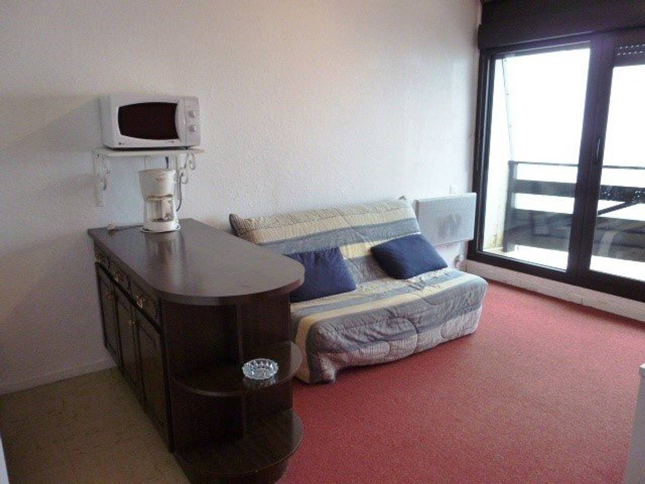 Estudio entero, Estudio para 6 personas a pie de pistas con balcón, guardaesquís y aparcamiento gratuito in La Pierre Saint-Martin, Arette