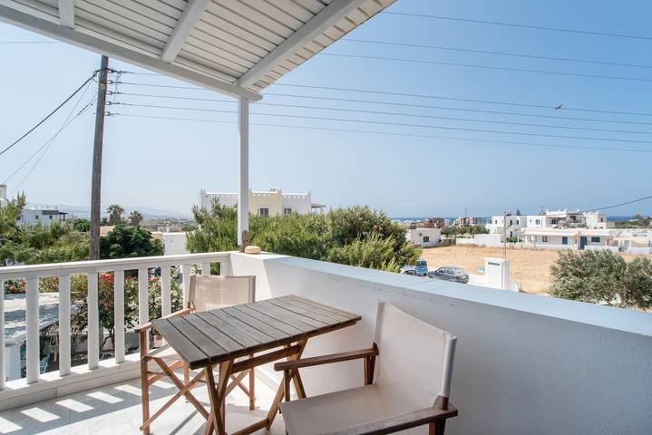 Gîte pour 4 personnes, avec jardin et balcon, animaux acceptés dans Naxos