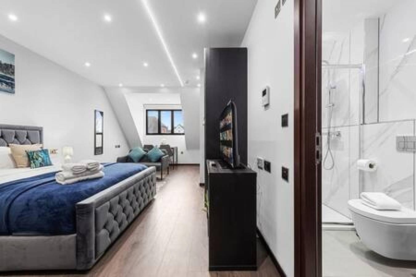 Entire apartment, Stylish King Size Bed Studio near Central London in London, South East England